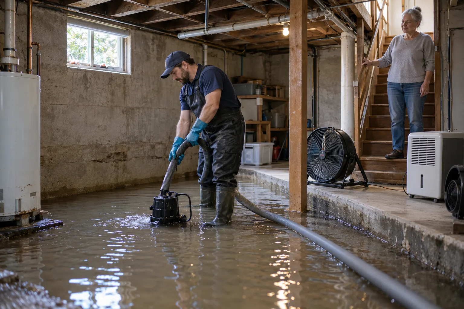 Flooded Basement Cleanup in St. Louis, MO